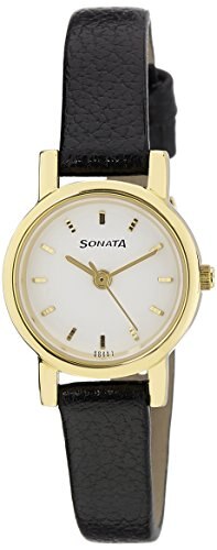 Sonata Analog White Dial Women's Watch - NF8976YL02J